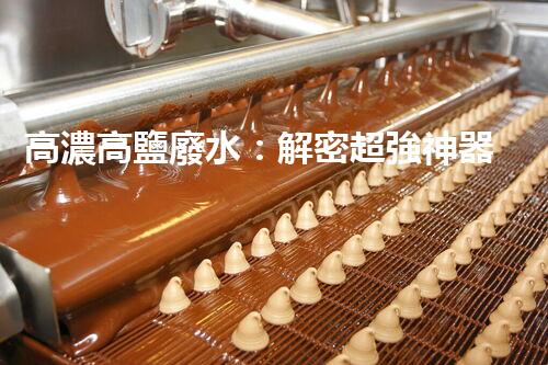 高濃高鹽廢水：解密超強神器，拯救環(huán)境的奇跡？！